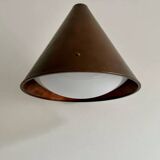 Vintage copper and opaline wall light, BEGA 1960