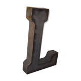 Industrial iron "l" letter