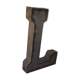 Industrial iron "l" letter