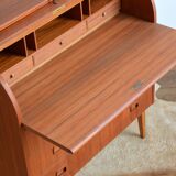 Swedish secretary sliding tray teak 1950s