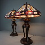 Set of 2 Tiffany lamps