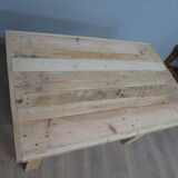 Raw farmhouse table in solid wood