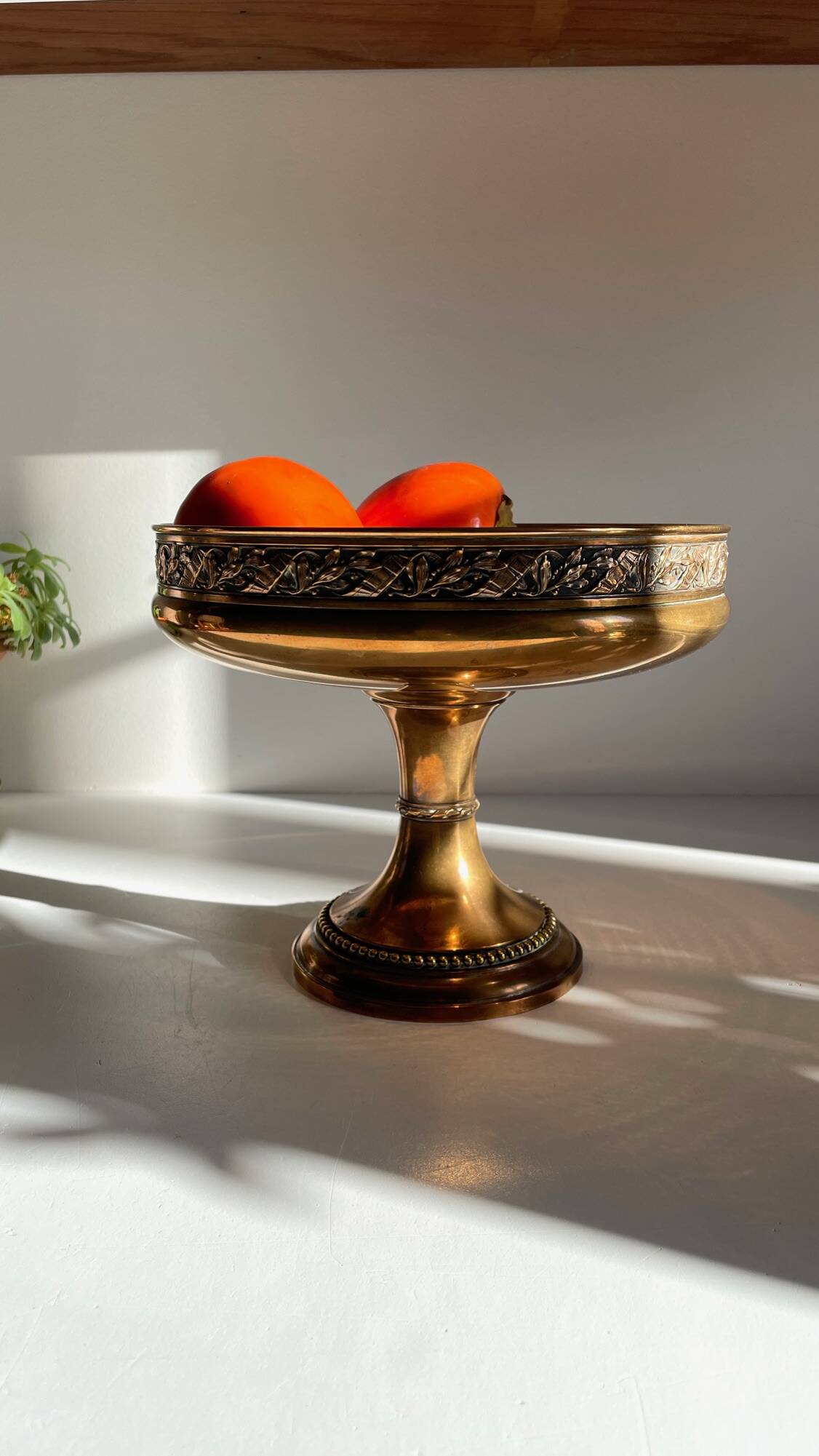 COUPE à Fruits Métal Argenté et Bronzé