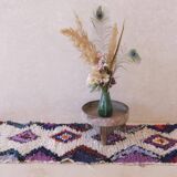 Vintage Bohemian Berber Rug - 194 x 64 cm