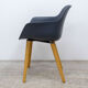 Reconditioned chair CRASSEVIG Pola Round dark grey
