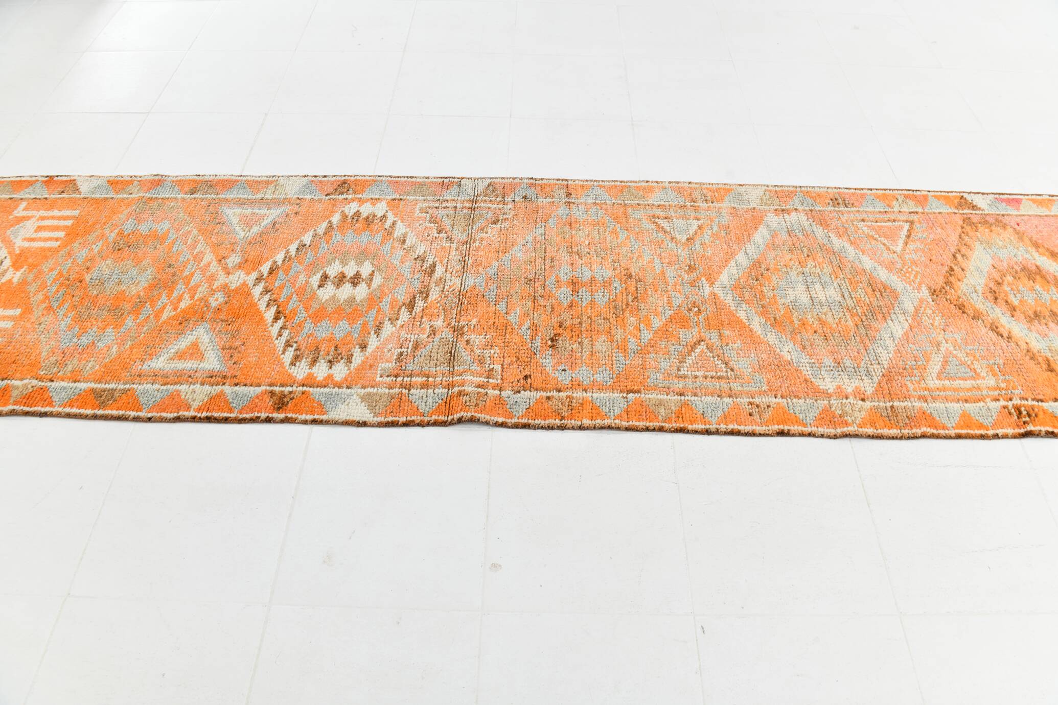 3x12 Wabi Sabi Hallway Rug, Soft Tribal Runner Rug, 96x350Cm