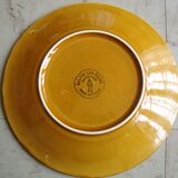 Slurry plate decorated with apples Salins -les-Bains