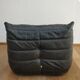 Togo in black leather by Ligne Roset