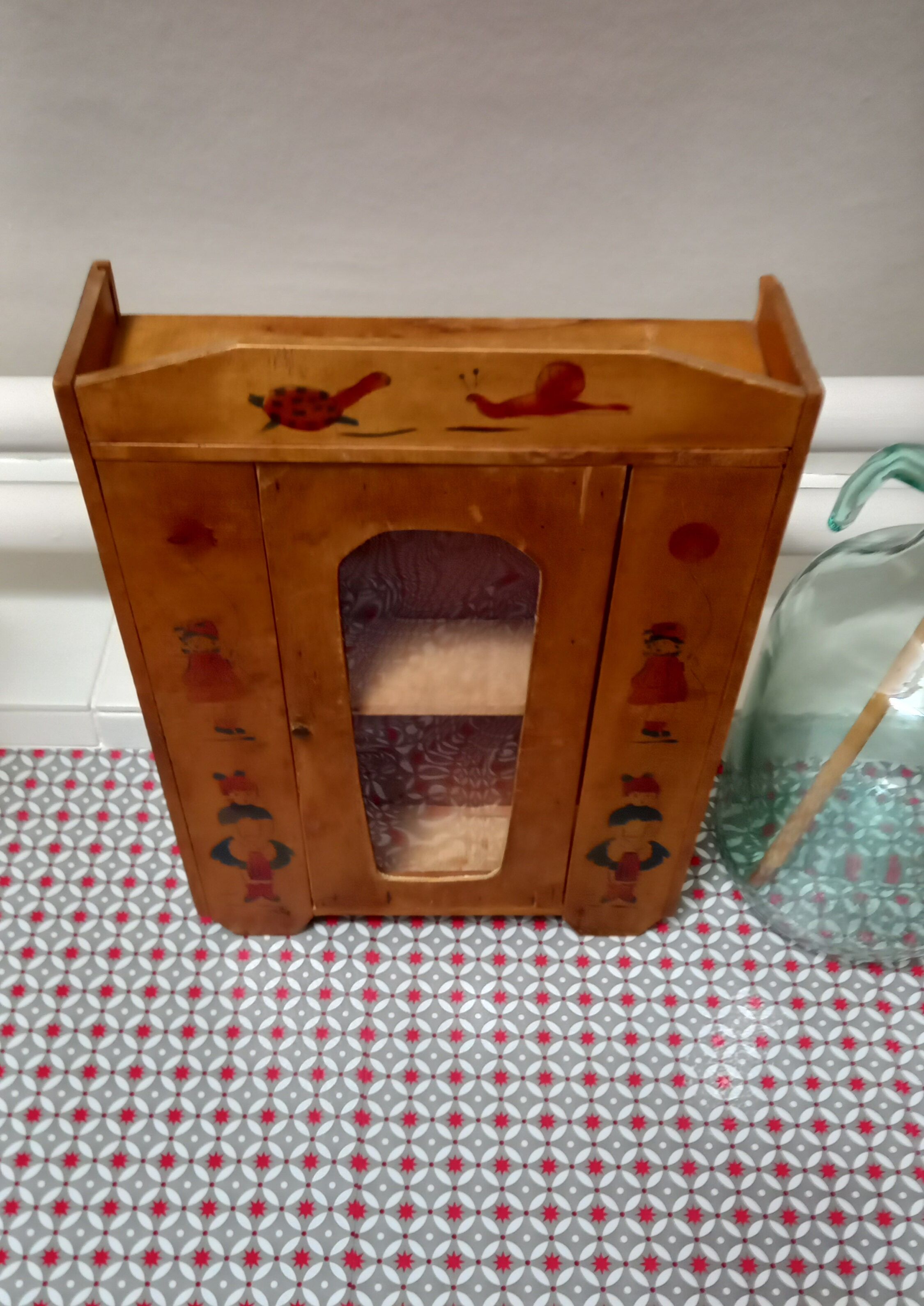 Vintage wooden children's room cabinet