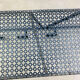 Wall-mounted coat rack/wardrobe from the 1950s, wrought iron and rigidule.