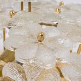 Plafonnier Fleur en Verre de Murano par Ernst Palme, Allemagne, années 1970