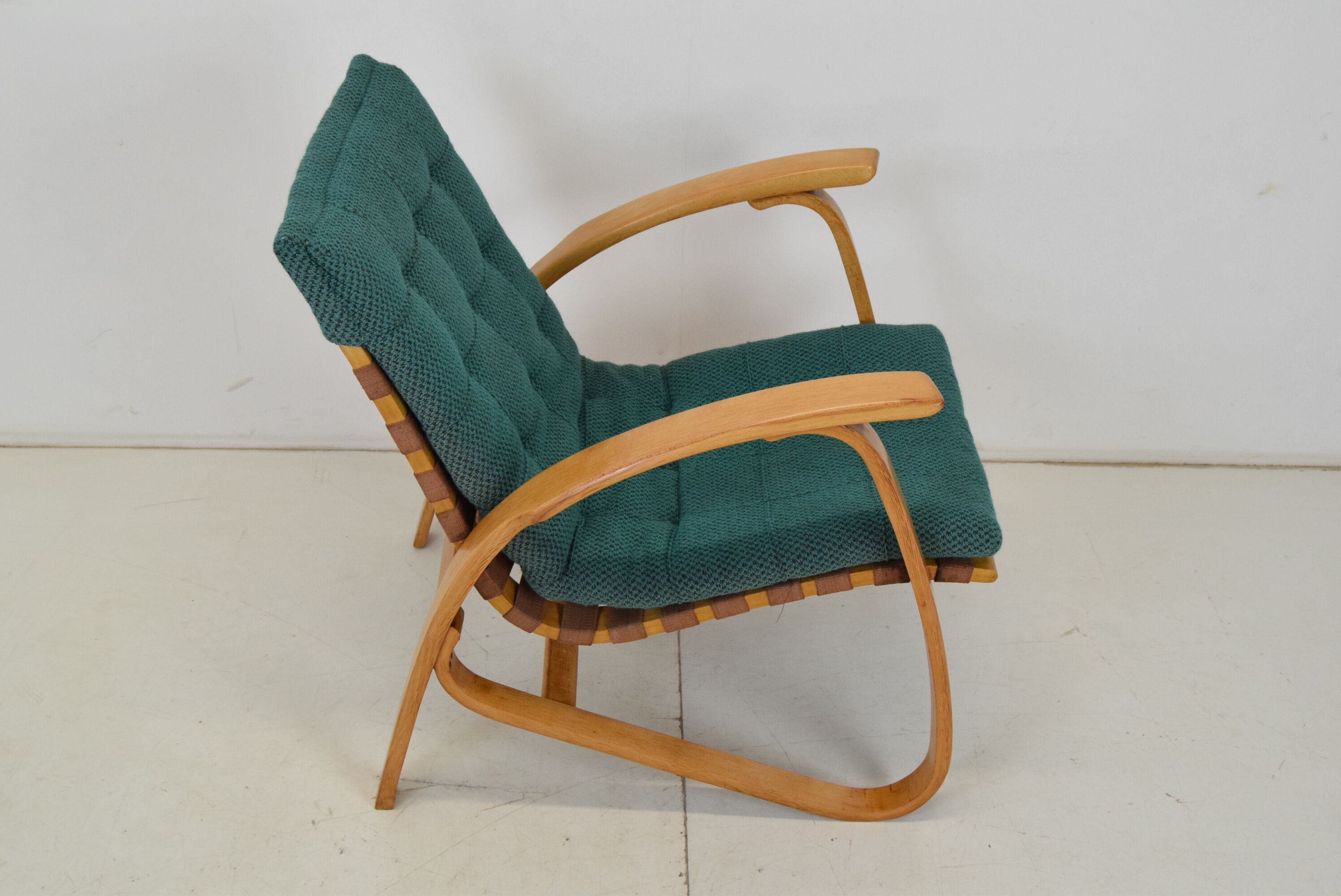 Bent Beechwood Armchair,Design Jan Vaněk,1930's.