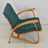 Fauteuil en bois de hêtre courbé, design Jan Vaněk, années 1930.