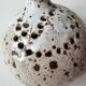 Flower vase in pyrite ceramic stoneware signed Alain Prudhomme