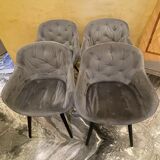 Set of 4 chairs Calligaris Igloo ash grey
