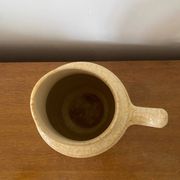 Old pitcher cazalas paule douau ceramic beige basque couple vintage