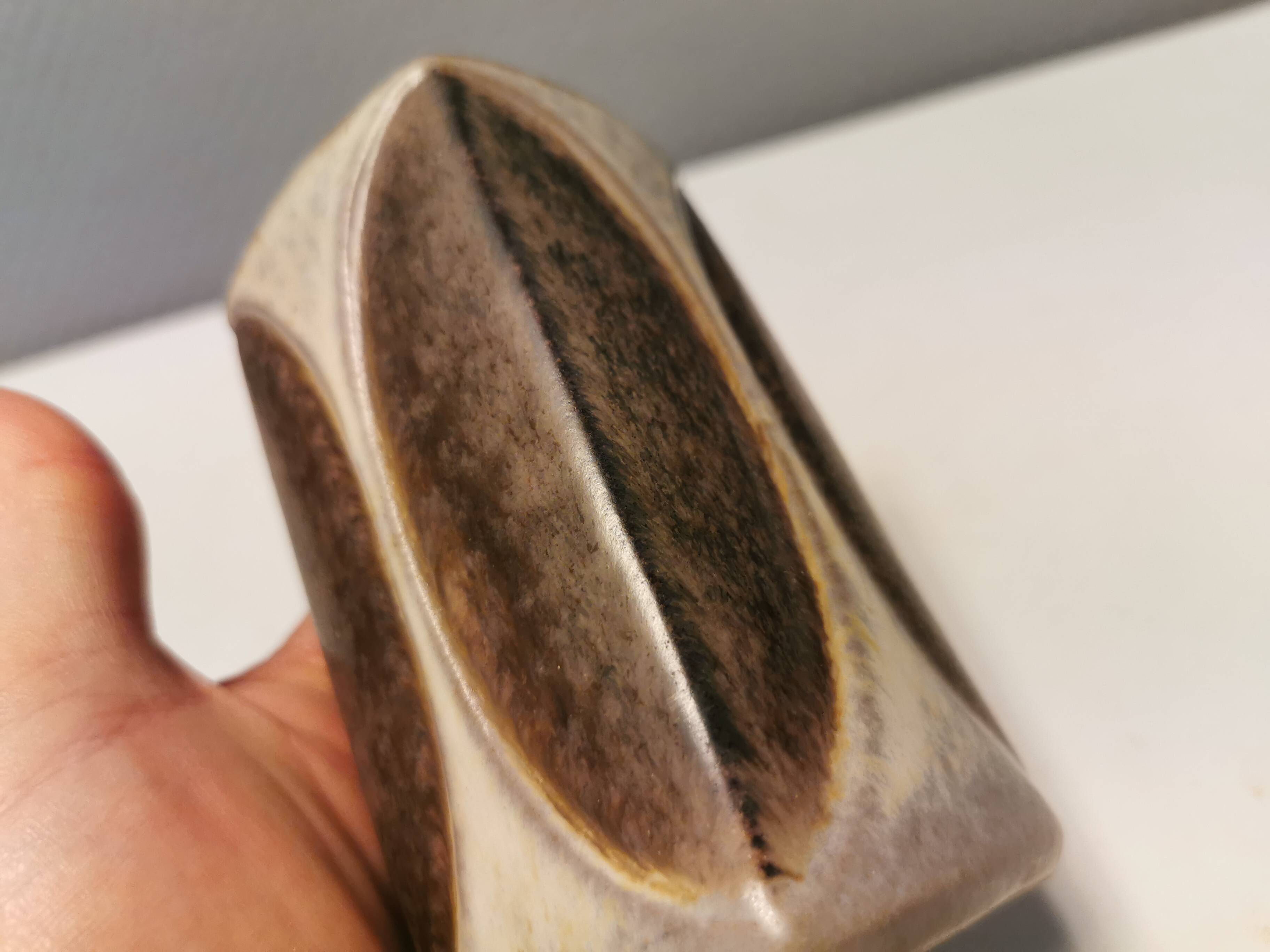 Vase by Marianne Starck (MS) for Michael Anderssen ceramics (The shield with the 3 fish)Denmark 70s