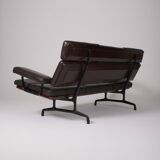 Charles and Ray Eames leather sofa, 1980s