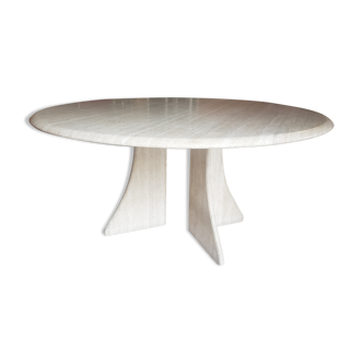 Travertine table Roche Bobois