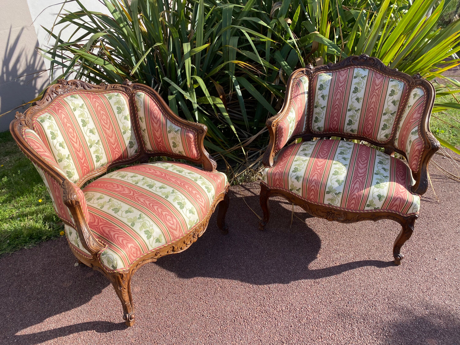 Paire de fauteuils marquises Louis XV