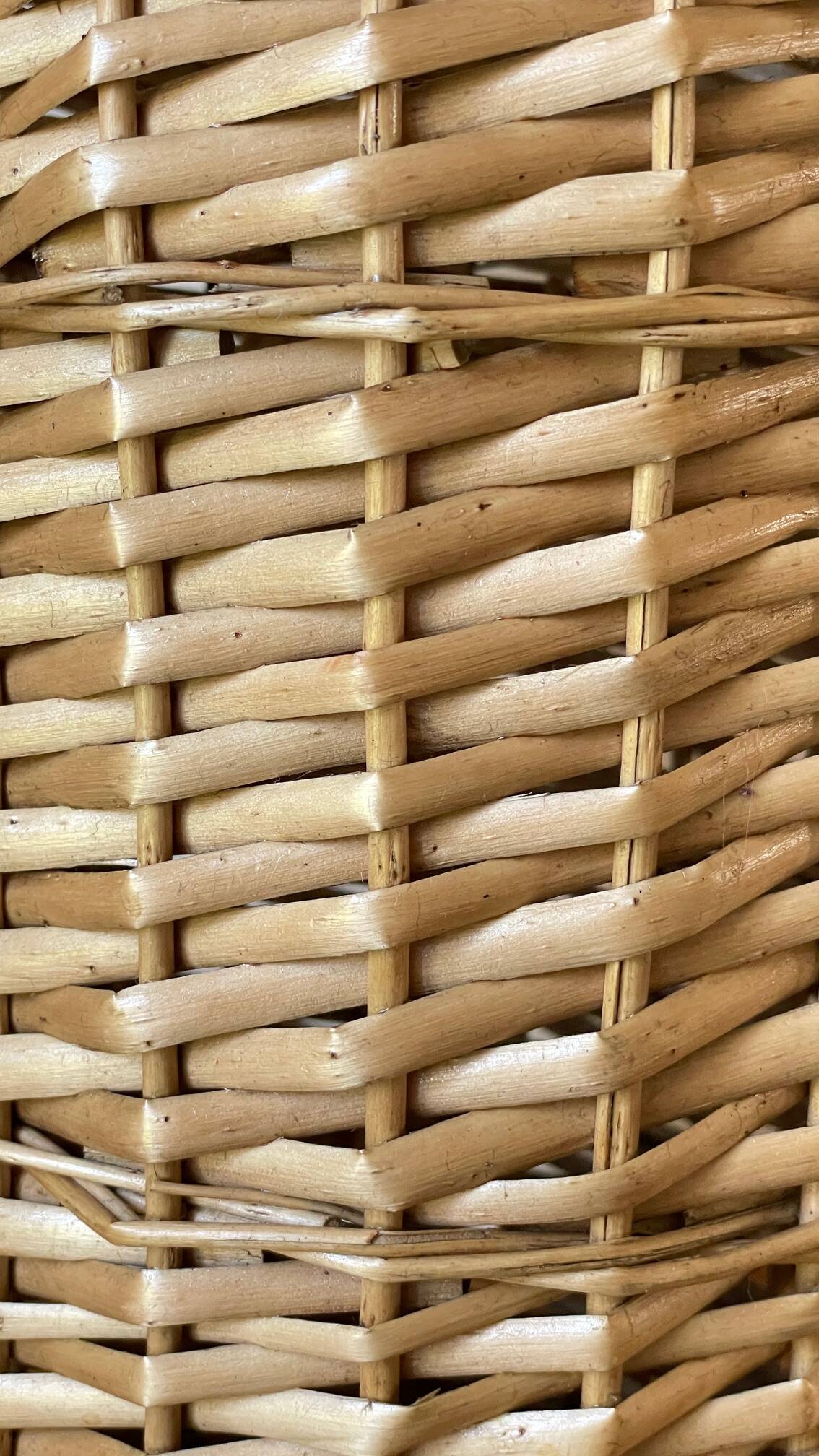 Vintage rattan umbrella stand