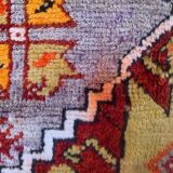 Old turkish Oushak rug 125x84 cm vintage carpet