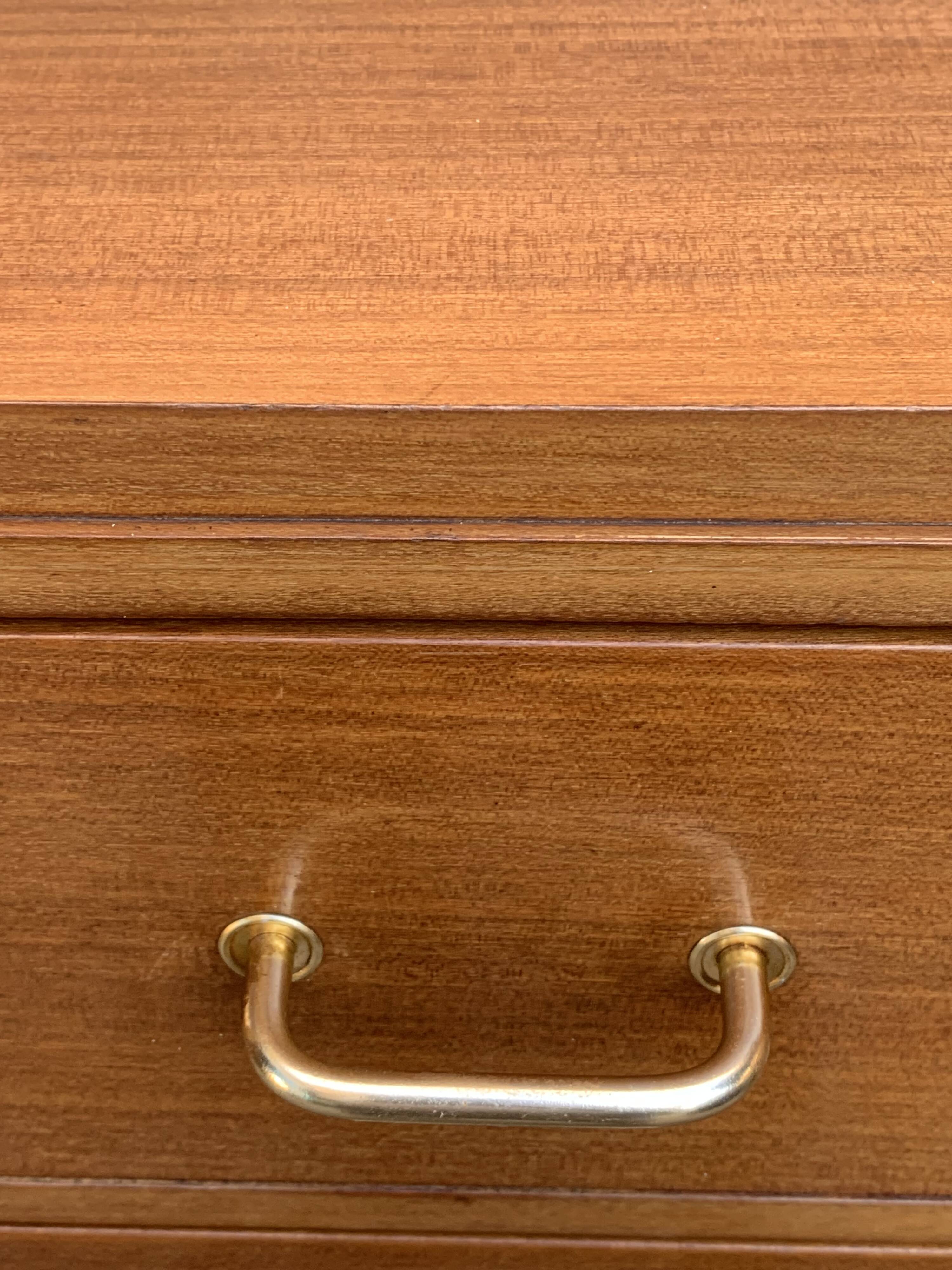 Vintage chest of drawers with compass feet 1960 H112