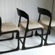 Lot de 3 chaises traîneau