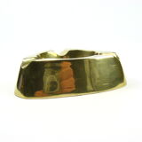Triangular brass ashtray