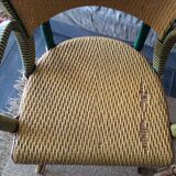 Paire de fauteuils en rotin