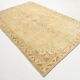7x10 Vintage Cream & Brown Persian Rug, 205x316Cm