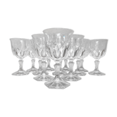 12 verres à eau en cristal modèle Chaumont