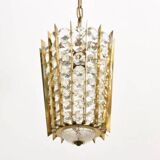 Hanging lamp in crystal by & Bakalowits Söhne 1950 s