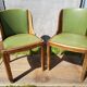 Pair old chairs wood