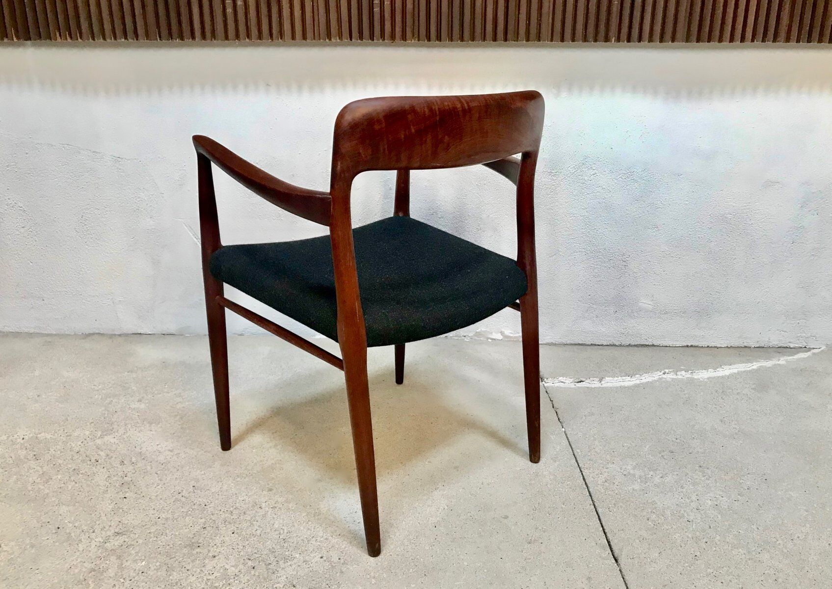 Model 56 Danish teak chair with armrests by Niels O. Møller for J.L. Møllers, 1954