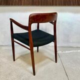 Model 56 Danish teak chair with armrests by Niels O. Møller for J.L. Møllers, 1954