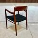 Model 56 Danish teak chair with armrests by Niels O. Møller for J.L. Møllers, 1954