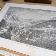 La vallée du Mont-Dore. Illustration imprimée en 1866.