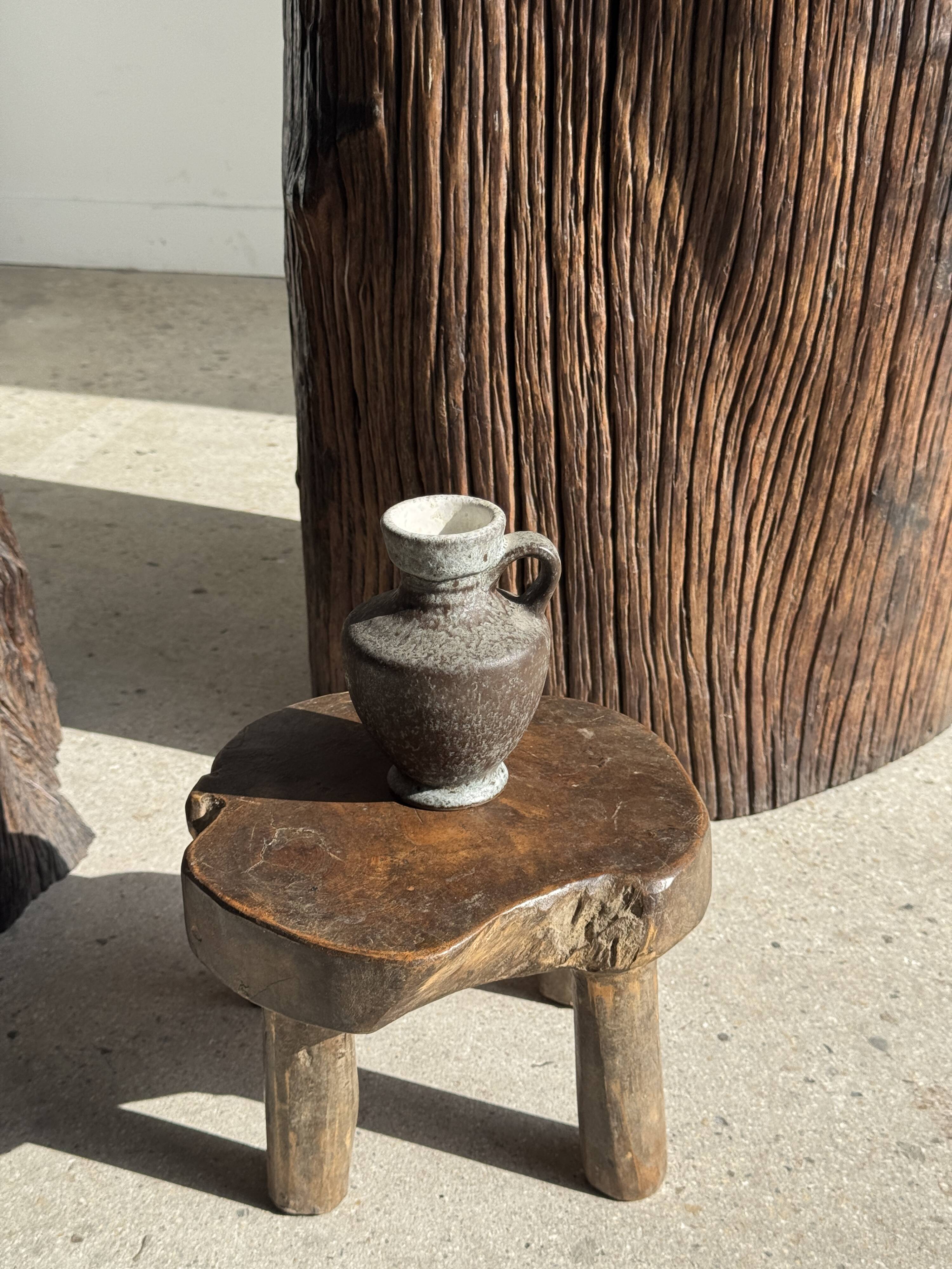 Mini grey stoneware carafe H13 D9