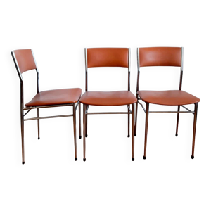 Trois chaises mid century