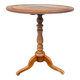 Guéridon pliant, pied central tripode vintage en bois massif