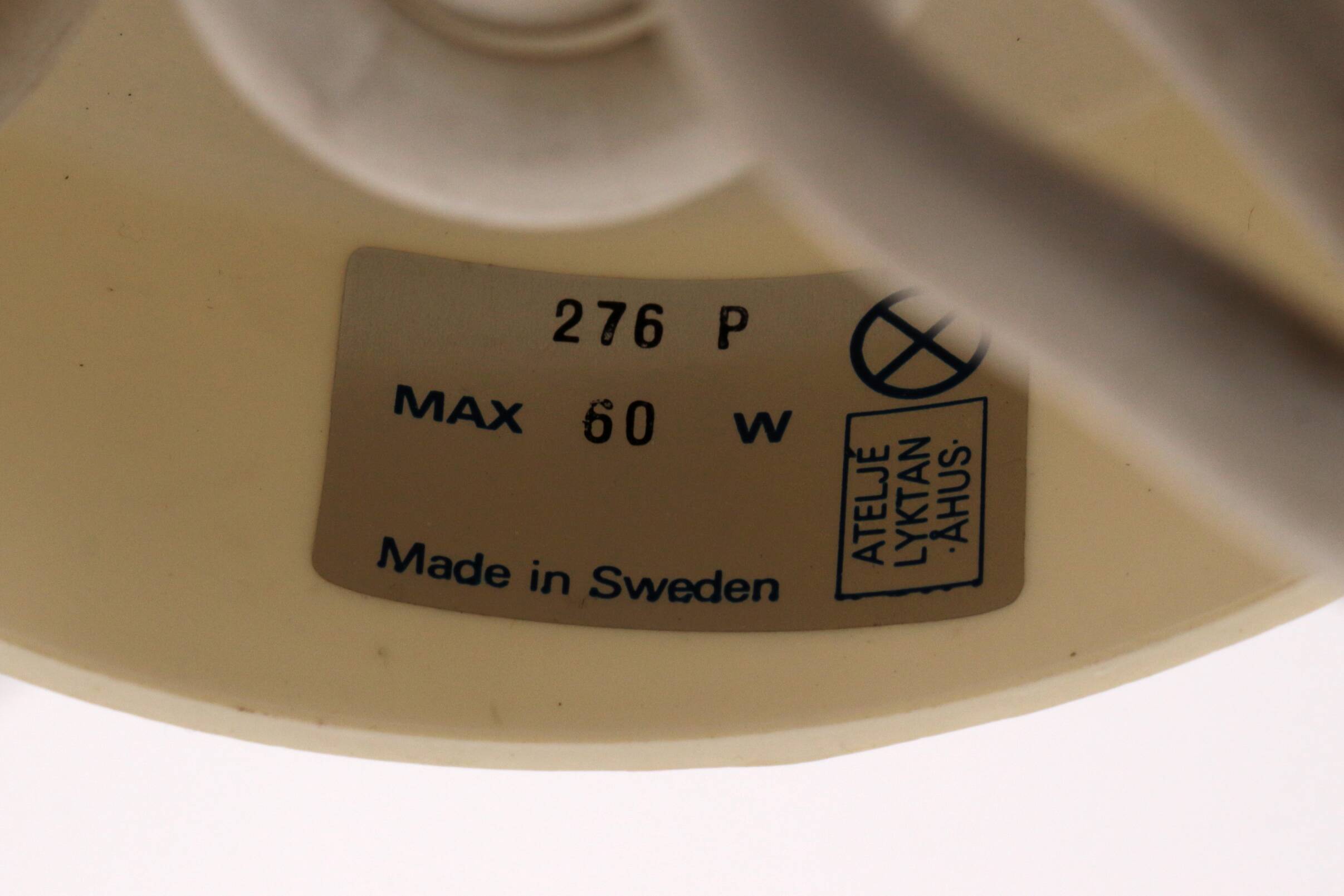 Hanging lamp Anders Pehrson Model Crystal by Atelje Lyktan, 1970s