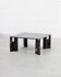 Table basse en marbre dans le style de Gae Aulenti, Italie années 1960.