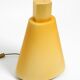 Large 1990s postmodern design floor or table lamp made of colored glass