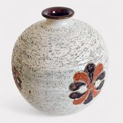 Bitossi by Aldo Londi Chamotte Ball Vase, Italy, 1960s