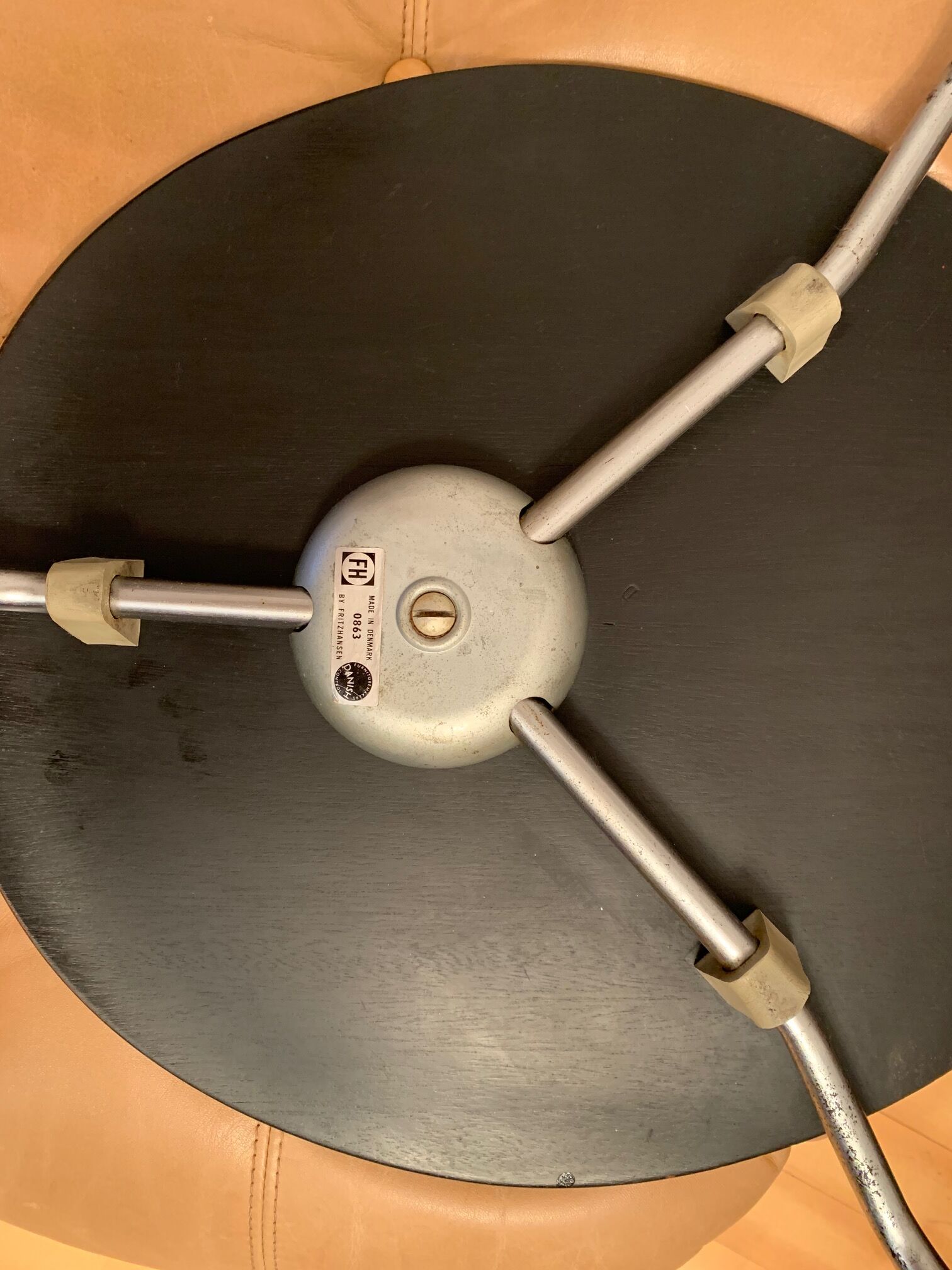 A set of five chairs Early model 3100 by Arne Jacobsen, Fritz Hansen, Denmark, 1963