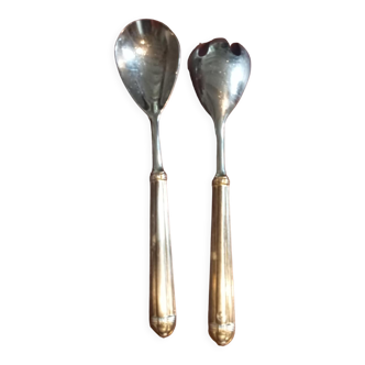 1930 silver salad cutlery set