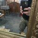 Antique Napoleon III gilded mirror