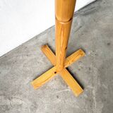 Free-standing coat rack in solid pine, Les Arcs, 1970s