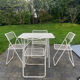 Vintage IKEA terrace lounge – Niels Gammelgaard – Table + 4 chairs